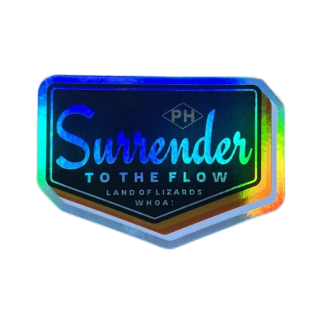 Surrender To The Flow Sticker | Phishy Lot Slap