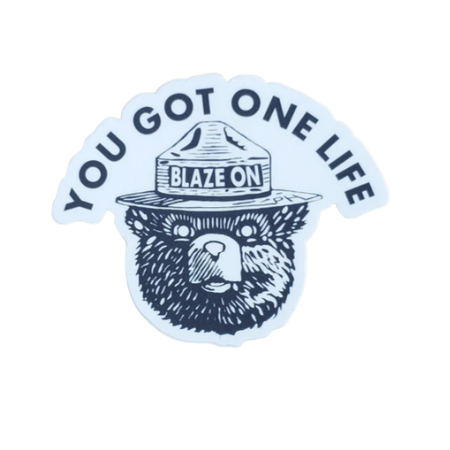 You Got One Life Blaze On Sticker | Phishy Lot Slap