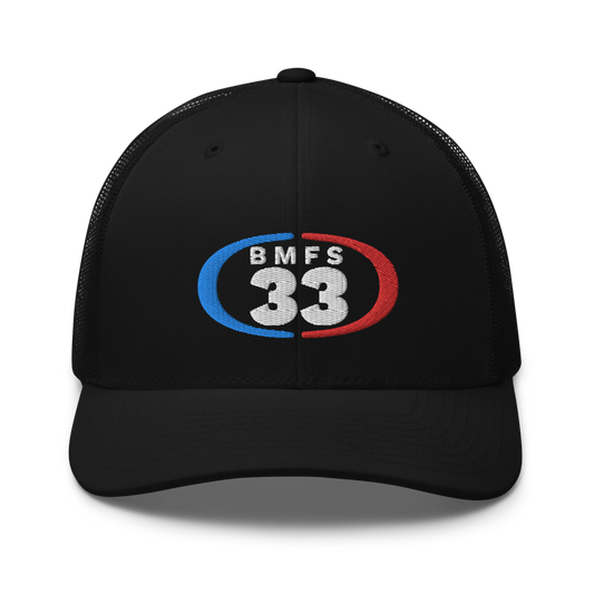 33 BMFS Trucker Cap | Flat Embroidery | Inspired Billy Art