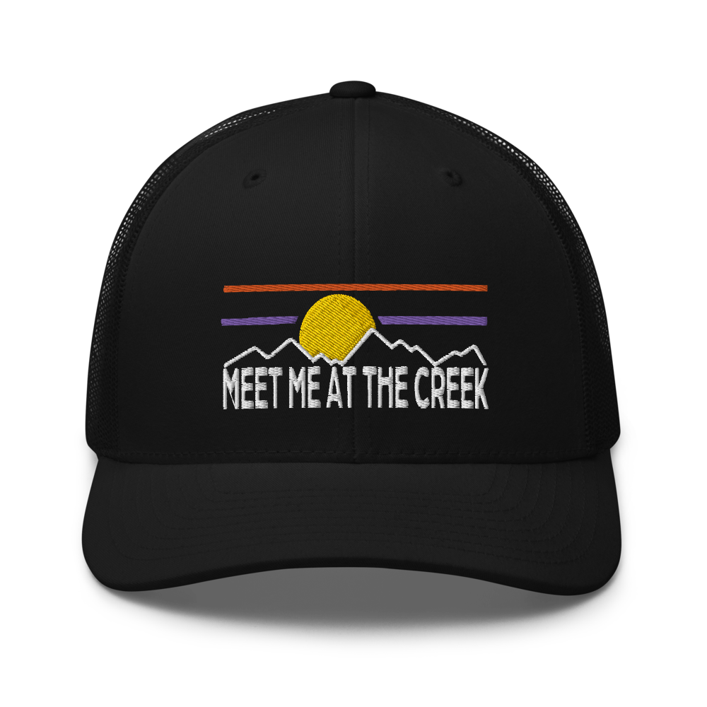 Meet Me At The Creek Trucker Cap | Flat Embroidery | 33 Billy Inspired Art