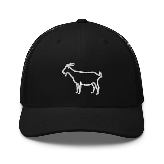 The Goat Trucker Cap | Flat Embroidery | Inspired BMFS Art