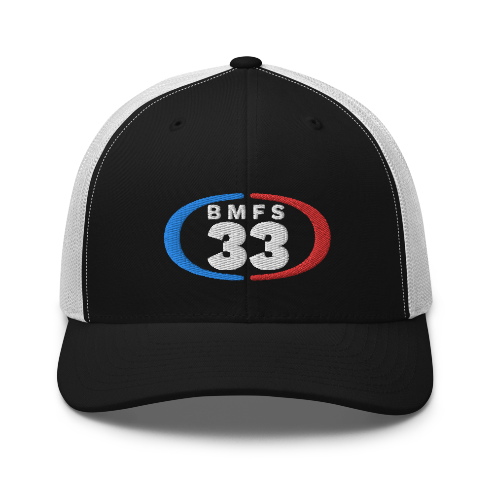 33 BMFS Trucker Cap | Flat Embroidery | Inspired Billy Art