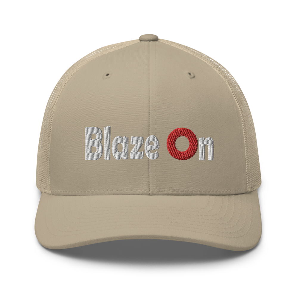 Blaze On Donut Trucker Cap | Flat Embroidery | Phish Inspired Art