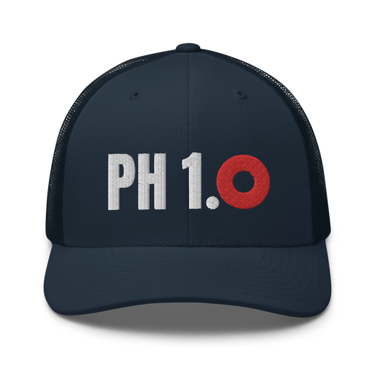 Phish 1.0 Red Donut Trucker Cap | Flat Embroidery | Phish Inspired Art