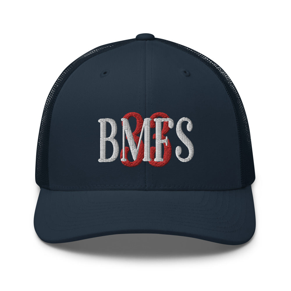 BMFS 33 Trucker Snapback Cap | Flat Embroidery | Inspired Strings Art Cap | Lot Style Cap | Bluegrass Band Swag