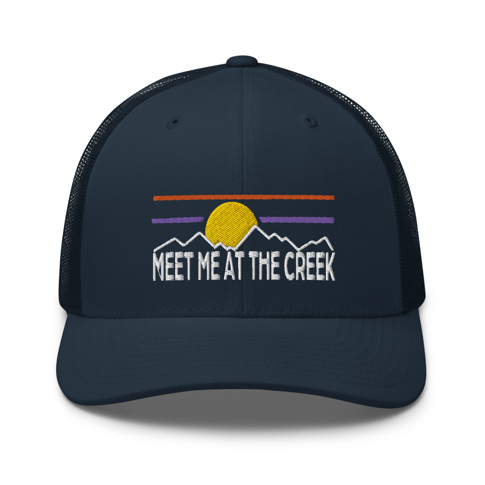 Meet Me At The Creek Trucker Cap | Flat Embroidery | 33 Billy Inspired Art