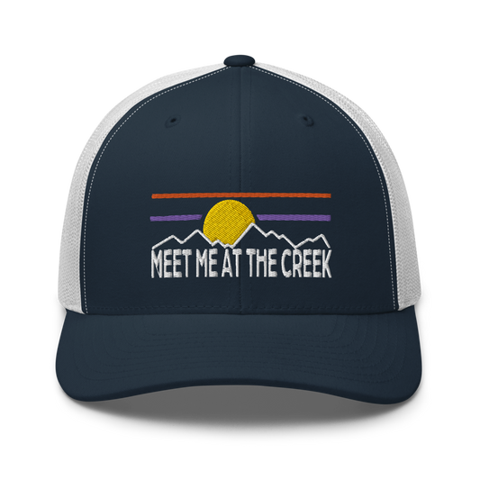 Meet Me At The Creek Trucker Cap | Flat Embroidery | 33 Billy Inspired Art