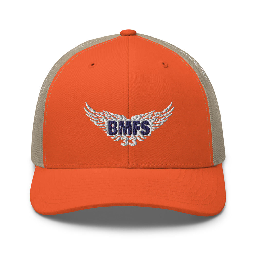 BMFS Wings Trucker Snapback Cap | Flat Embroidery | Inspired Strings Art Cap | Lot Style Cap | Bluegrass Band Swag