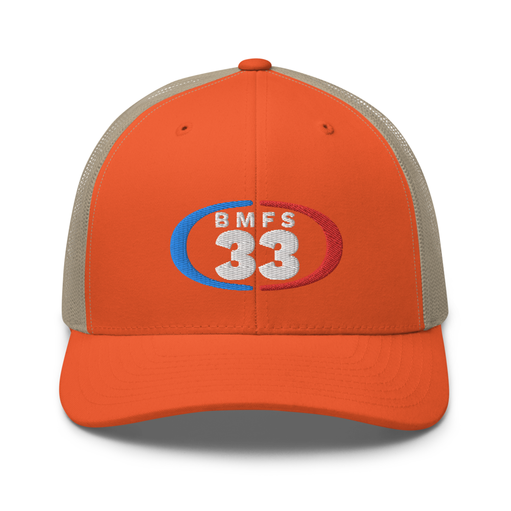 33 BMFS Trucker Cap | Flat Embroidery | Inspired Billy Art