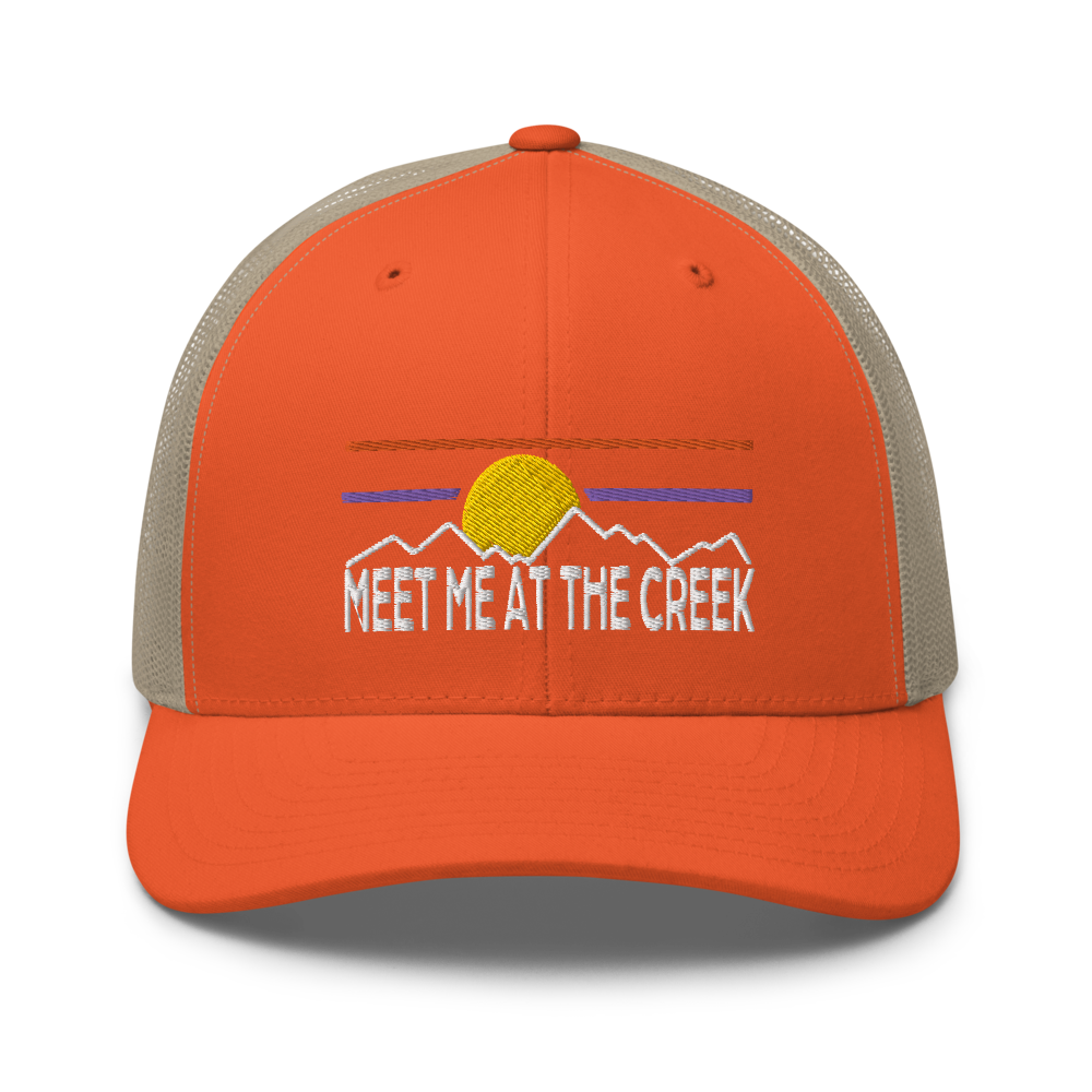 Meet Me At The Creek Trucker Cap | Flat Embroidery | 33 Billy Inspired Art