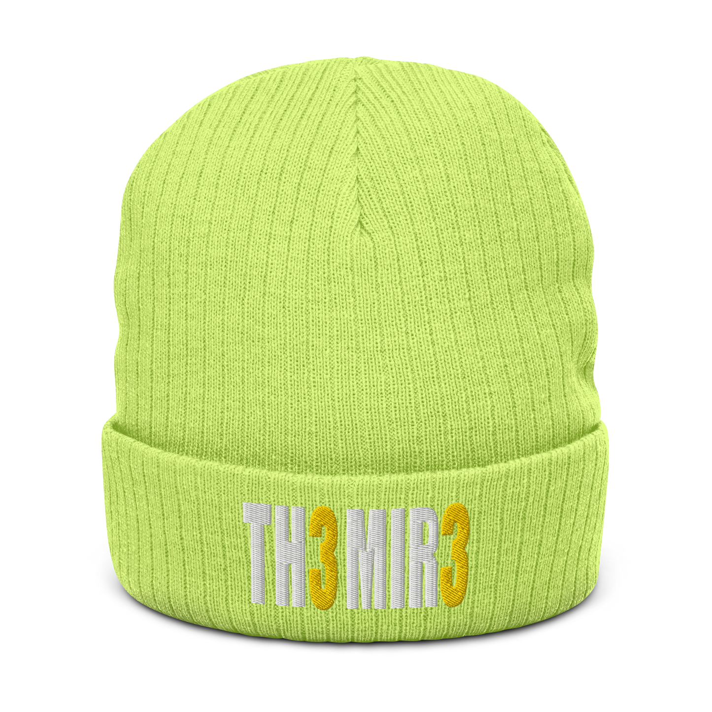 The Mire 33 Cuffed Beanie | Flat Embroidery | Ribbed | Inspired Billy Art