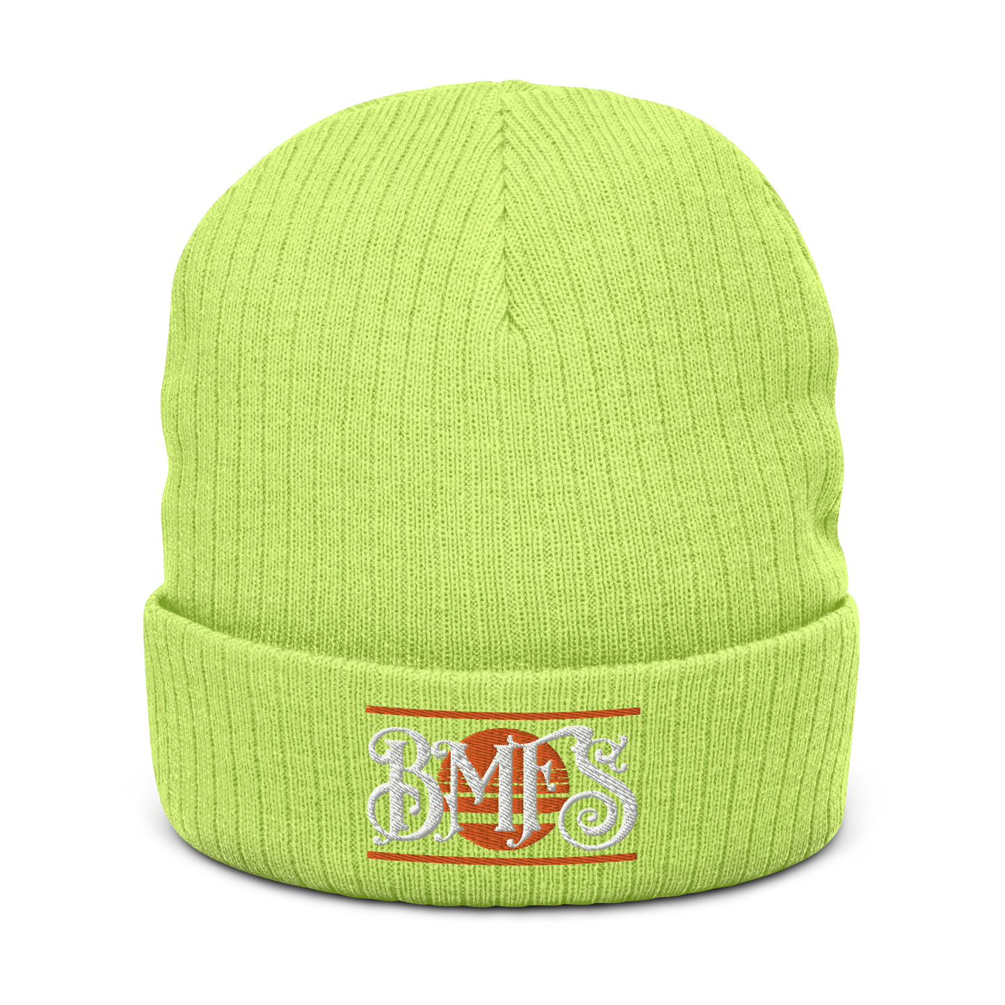 BMFS Sun Cuffed Beanie | Flat Embroidery | Ribbed | Inspired Billy Art