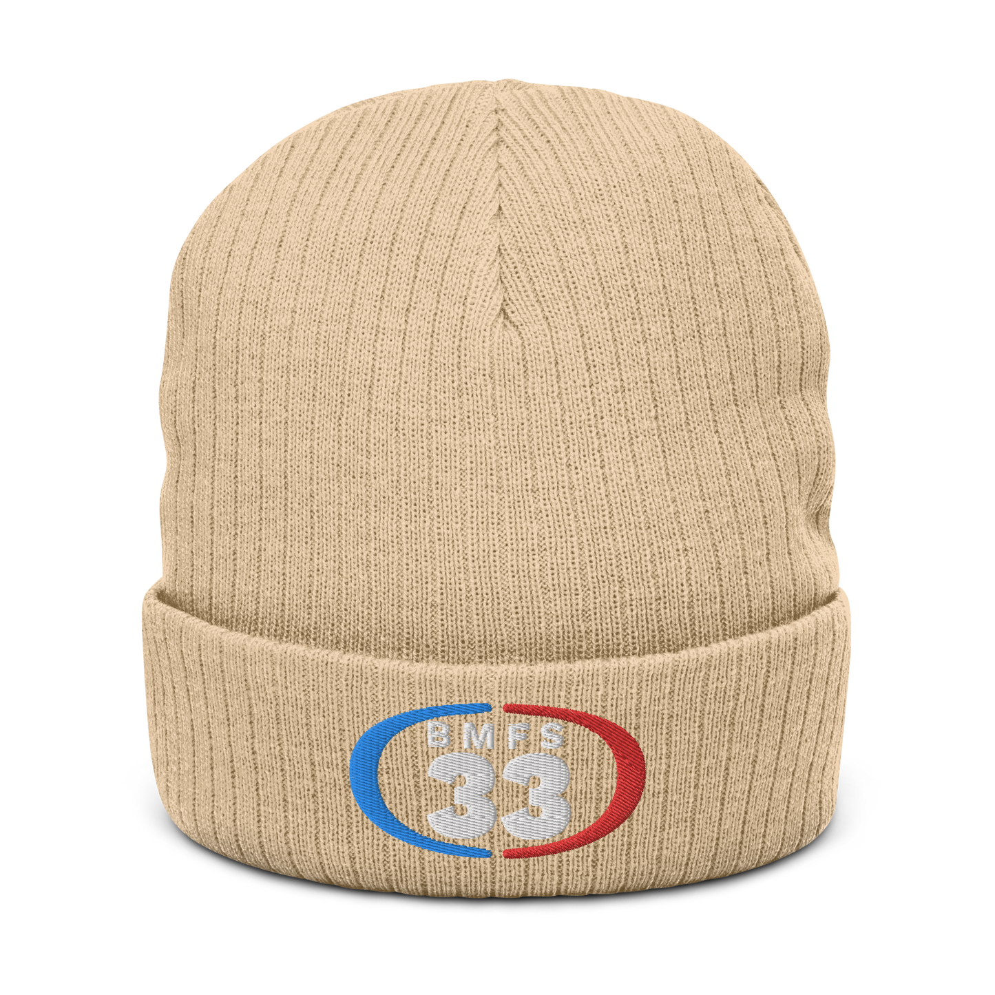 33 Cuffed Beanie | Flat Embroidery | Ribbed | Inspired Billy Art