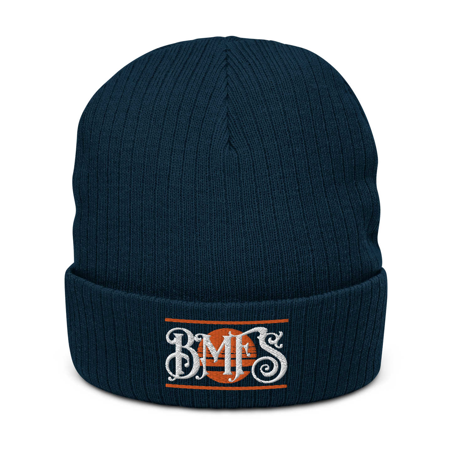 BMFS Sun Cuffed Beanie | Flat Embroidery | Ribbed | Inspired Billy Art