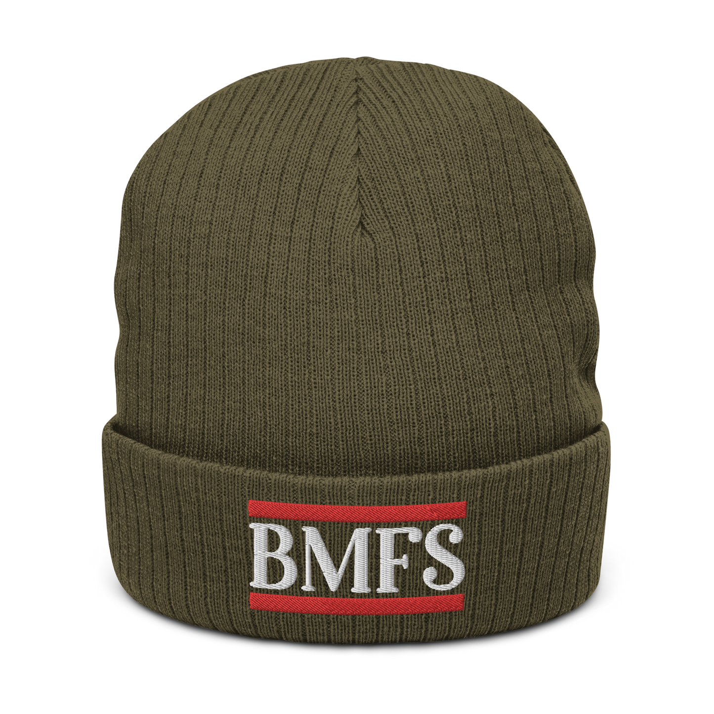 BMFS Cuffed Beanie | Flat Embroidery | Ribbed | Inspired Billy Art