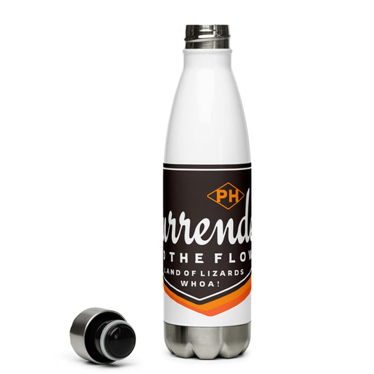 Surrender To The Flow Stainless Steel Water Bottle 17oz | UV Printed Graphics