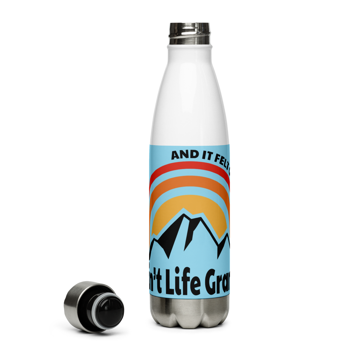 Aint Life Grand Mountains Stainless Steel Water Bottle 17oz | UV Printed Graphics