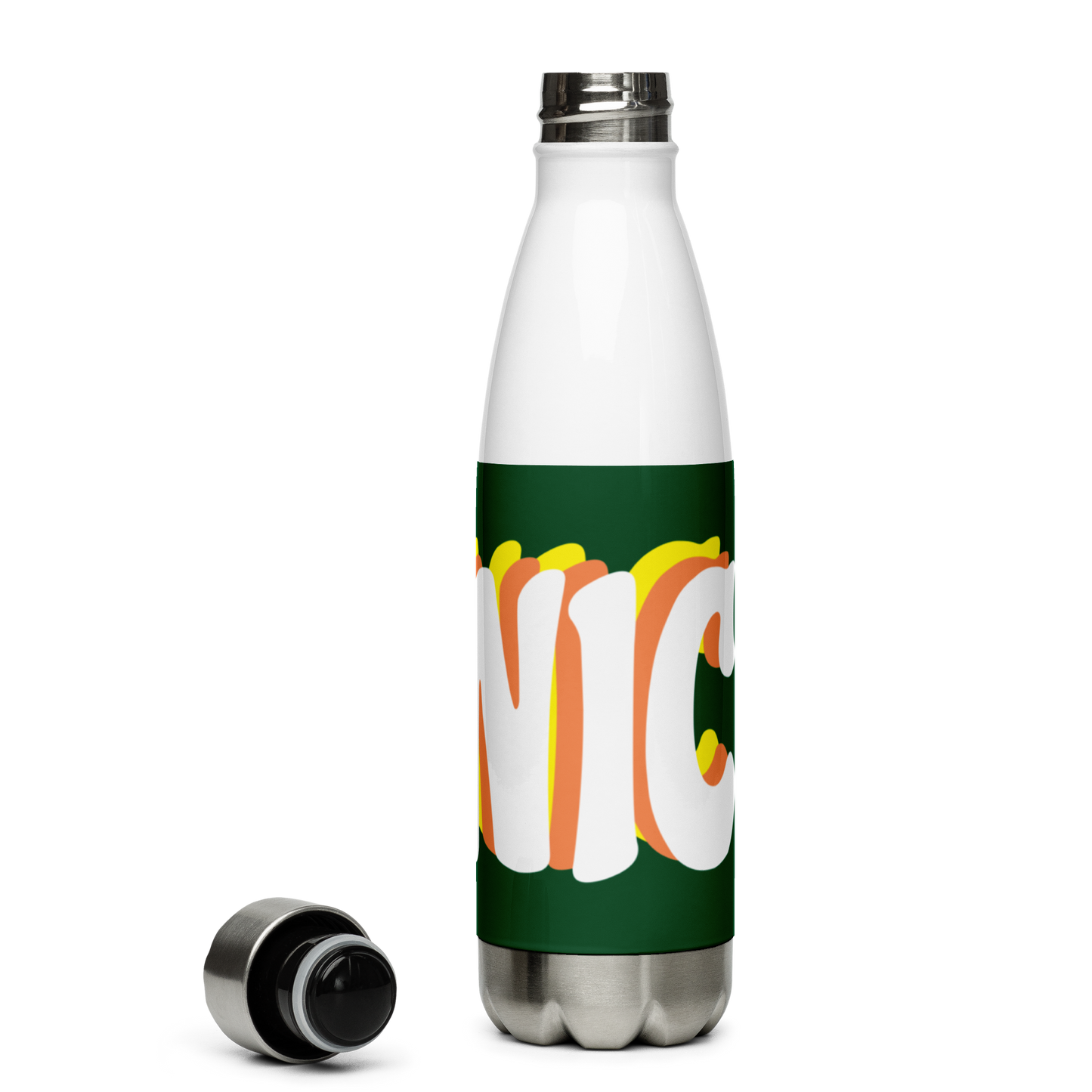 PANIC Stainless Steel Water Bottle 17oz | Printed Graphics