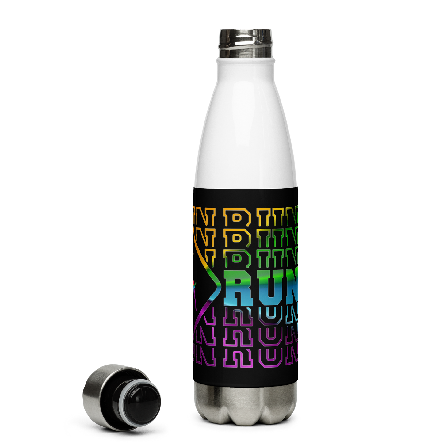 Antelop RUN RUN RIN Stainless Steel Water Bottle 17oz | UV Printed Graphics