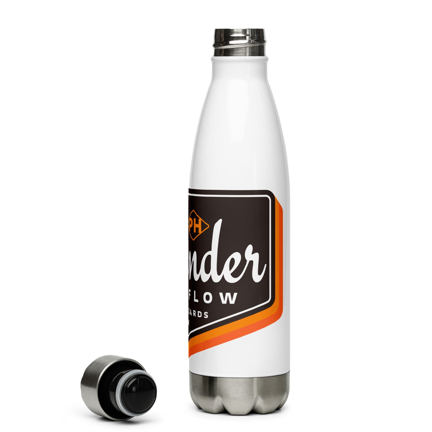 Surrender To The Flow Stainless Steel Water Bottle 17oz | UV Printed Graphics
