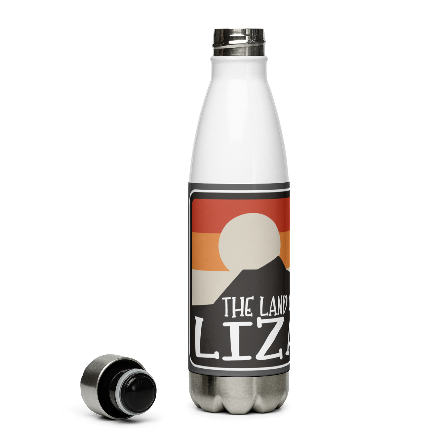 Land Of Lizards Stainless Steel Water Bottle 17oz | Printed Graphics