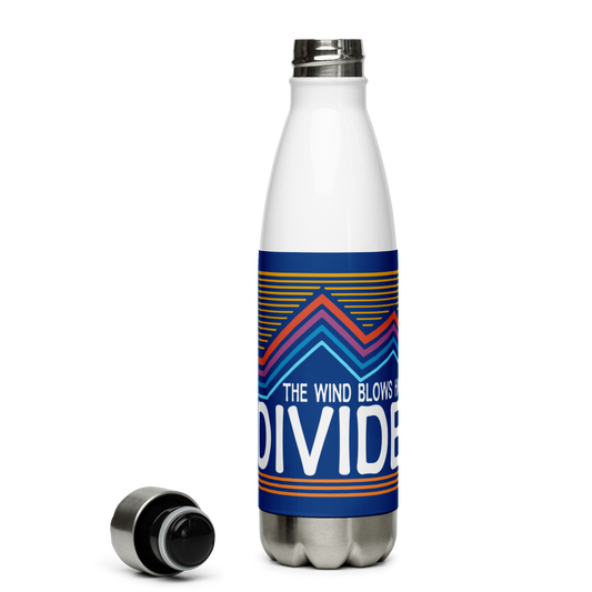Divided Sky Mountains Stainless Steel Water Bottle 17oz | Printed Graphics