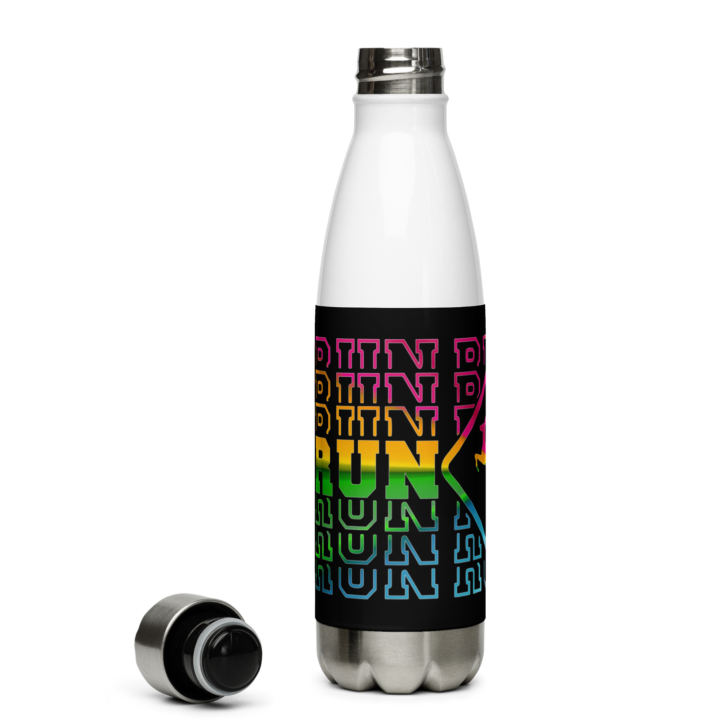 Antelop RUN RUN RIN Stainless Steel Water Bottle 17oz | UV Printed Graphics
