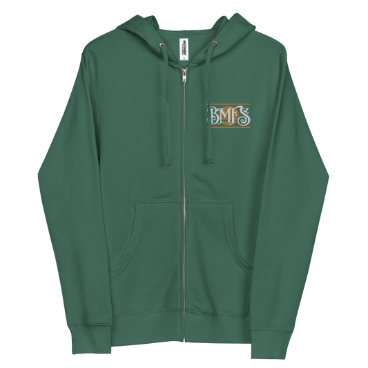 BMFS Embroidery Full Zip Hoodie | Unisex fleece | BMFS 33