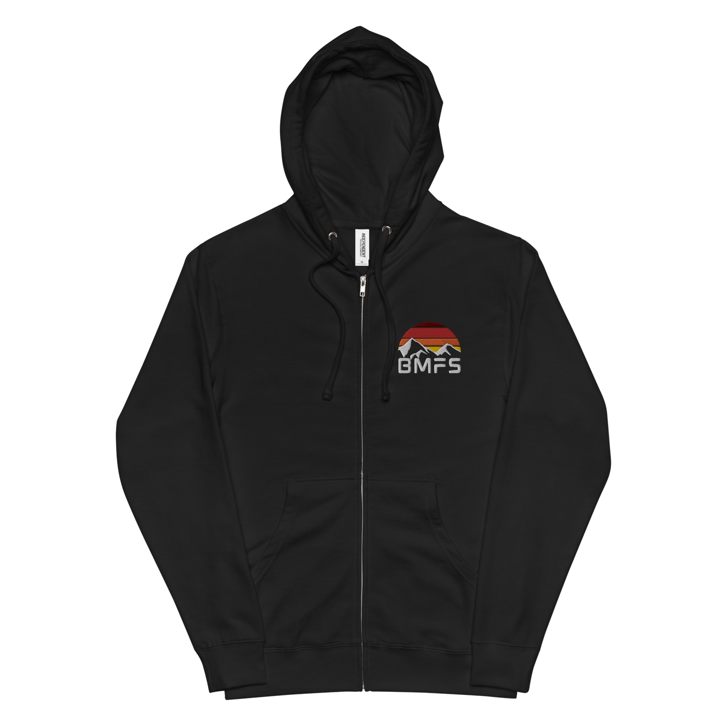 BMFS Mountains Embroidery Full Zip Hoodie | Unisex fleece | BMFS 33