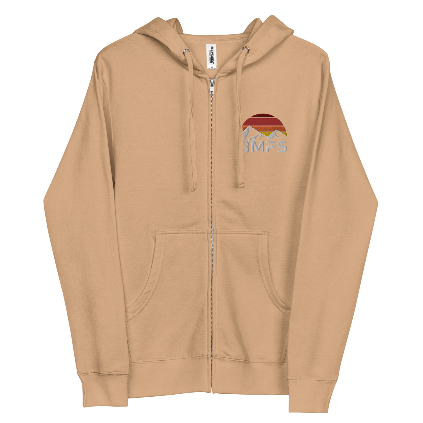 BMFS Mountains Embroidery Full Zip Hoodie | Unisex fleece | BMFS 33