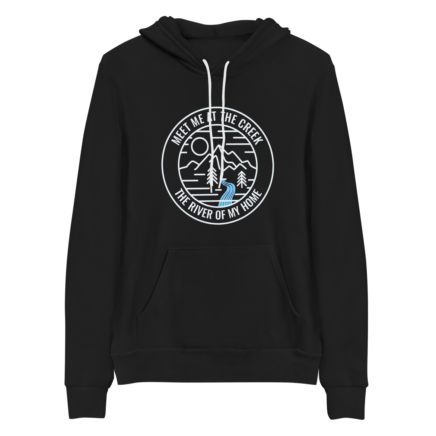 Meet Me At The Creek Bella+Canvas Premium Unisex hoodie