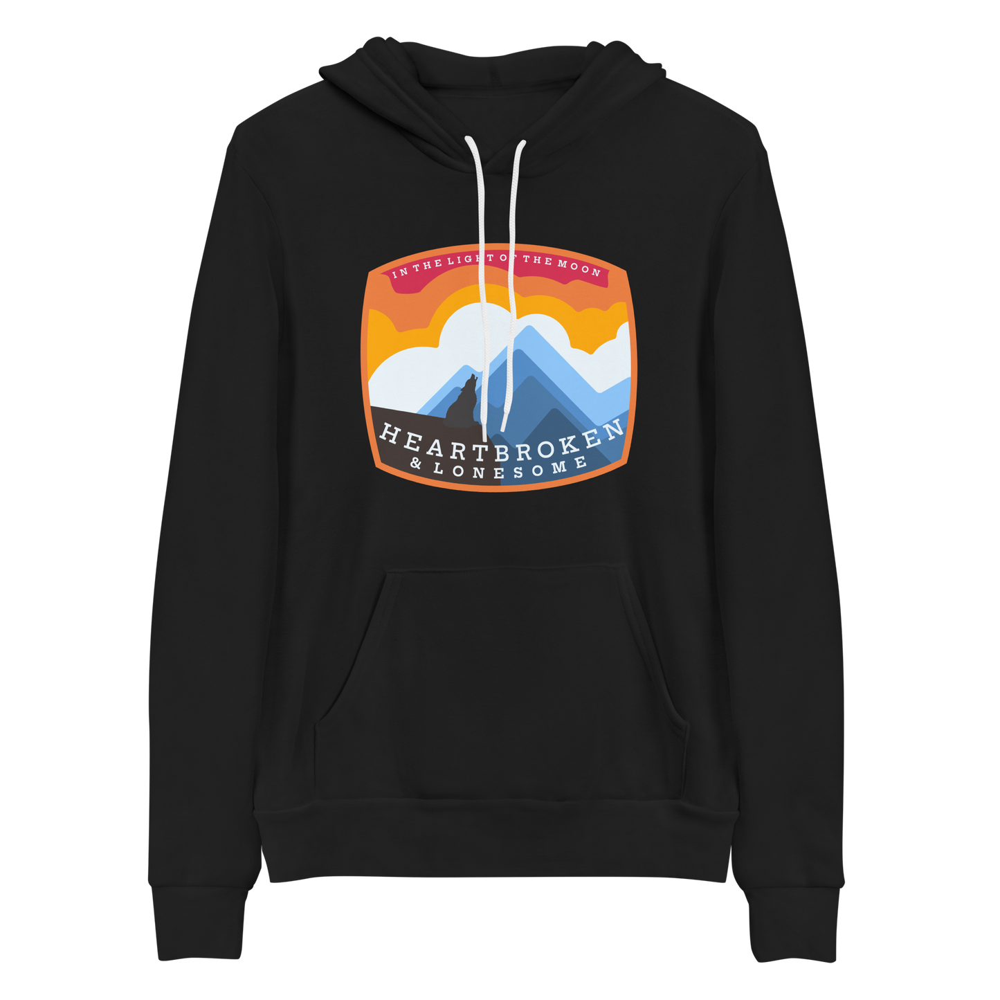 Love and Regret Coyote Howl BMFS Bella+Canvas Premium Unisex hoodie