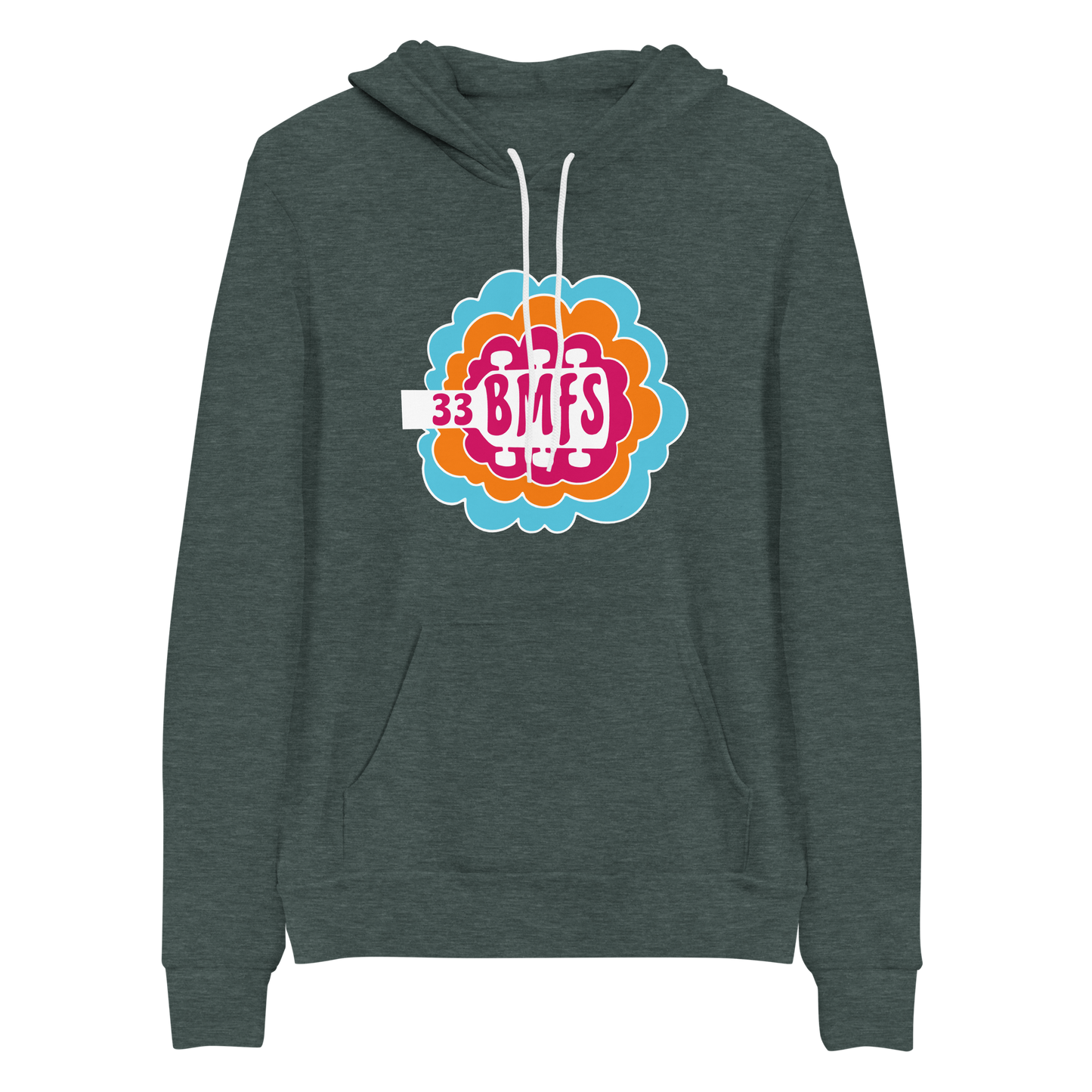 Retro 33 Guitar BMFS Bella+Canvas Premium Unisex hoodie