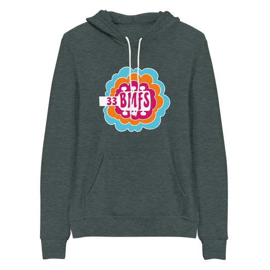 Retro 33 Guitar BMFS Bella+Canvas Premium Unisex hoodie