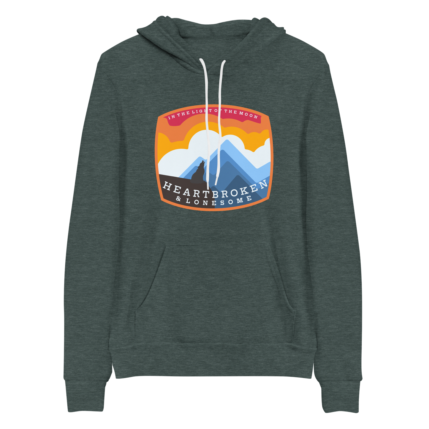 Love and Regret Coyote Howl BMFS Bella+Canvas Premium Unisex hoodie