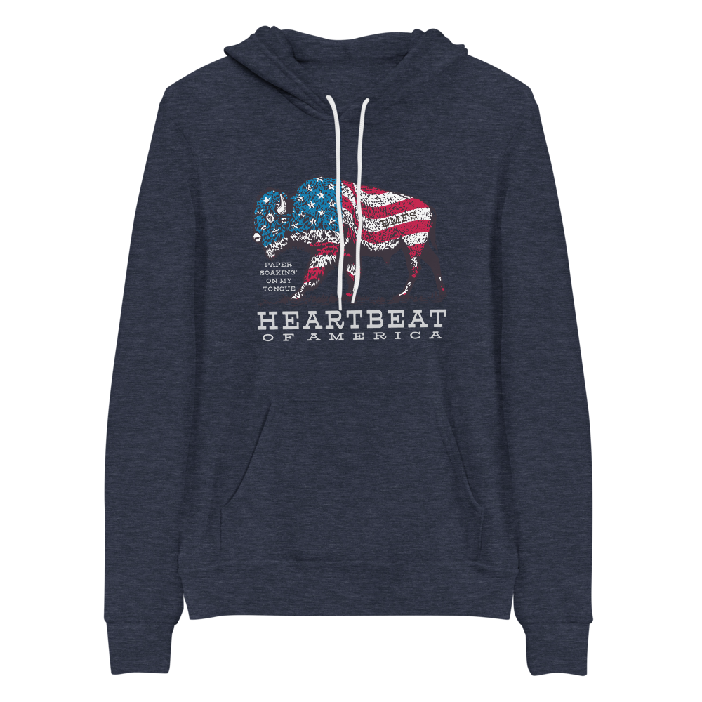Heartbeat of America BMFS Bella+Canvas Premium Unisex hoodie