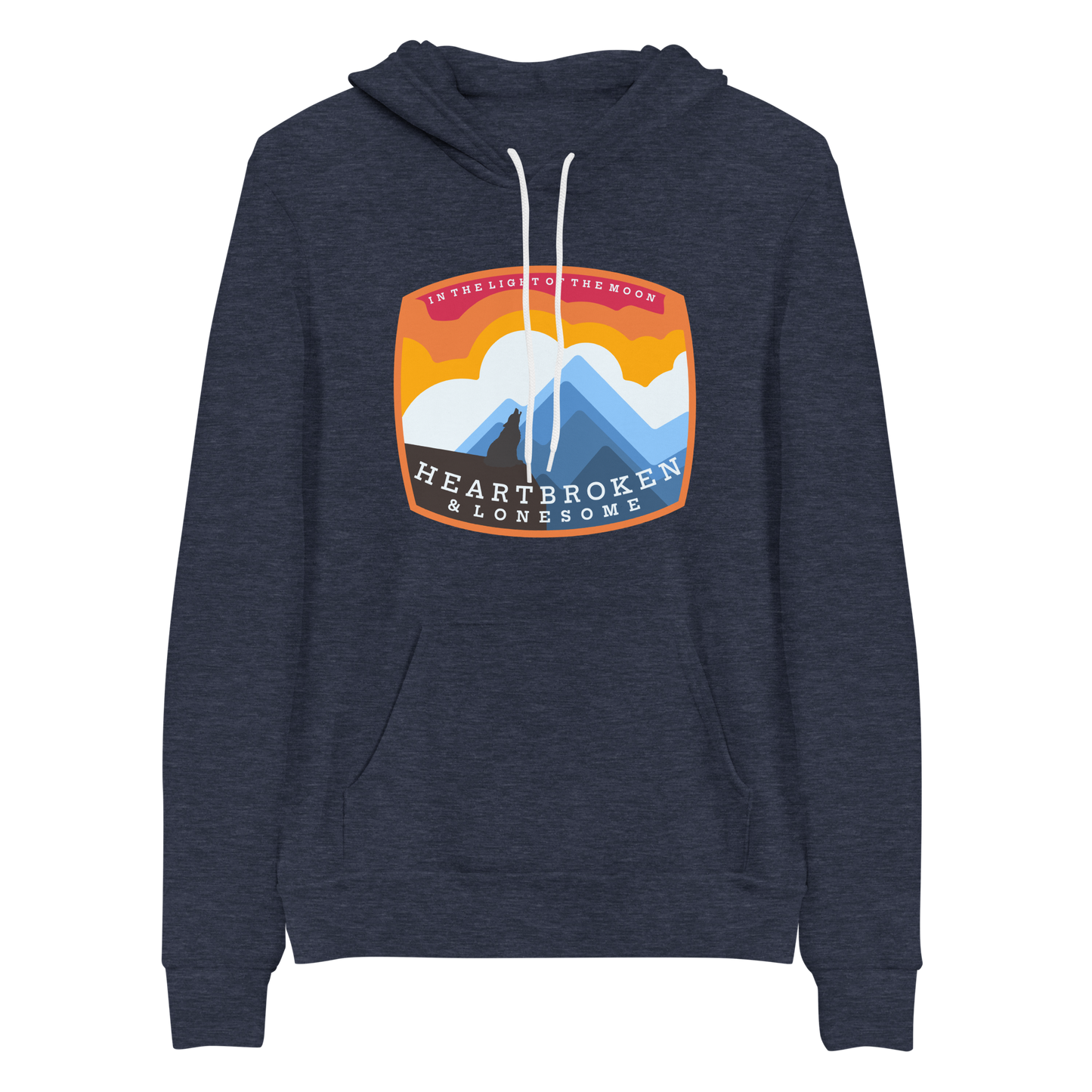 Love and Regret Coyote Howl BMFS Bella+Canvas Premium Unisex hoodie