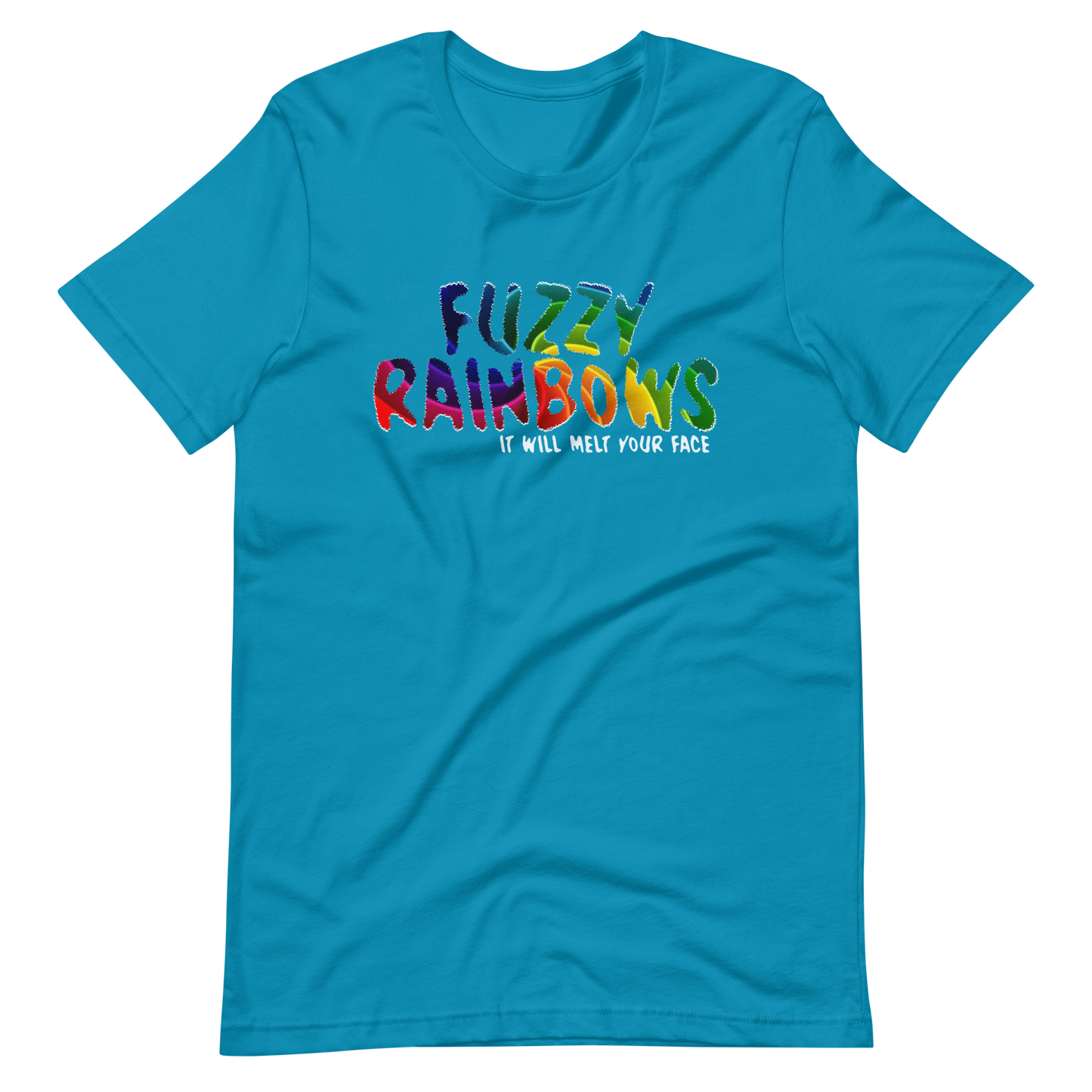 Fuzzy Rainbows Melt Your Face Bella + Canvas Premium Cotton | 33 BMFS