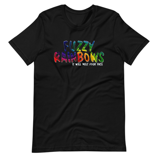 Fuzzy Rainbows Melt Your Face Bella + Canvas Premium Cotton | 33 BMFS