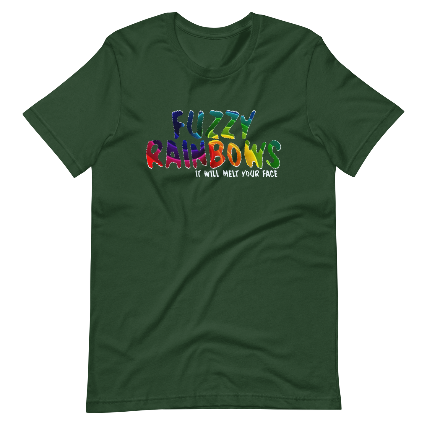 Fuzzy Rainbows Melt Your Face Bella + Canvas Premium Cotton | 33 BMFS