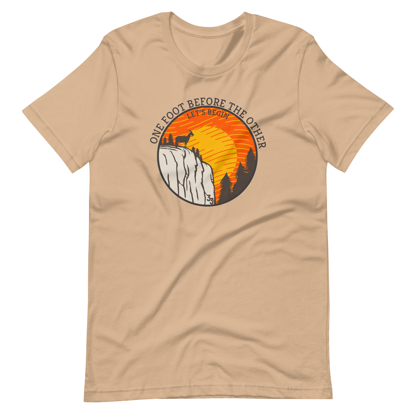 One Foot Before The Other Bella + Canvas Premium Cotton | 33 BMFS THE GOAT