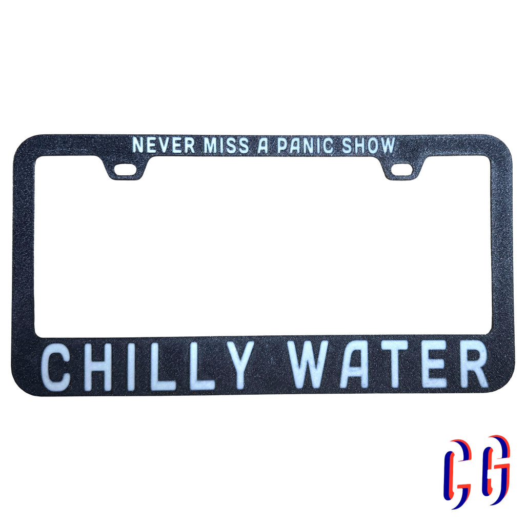 Chilly Water License Plate Frame | UV resistant | Heat Resistant | Panic Lot