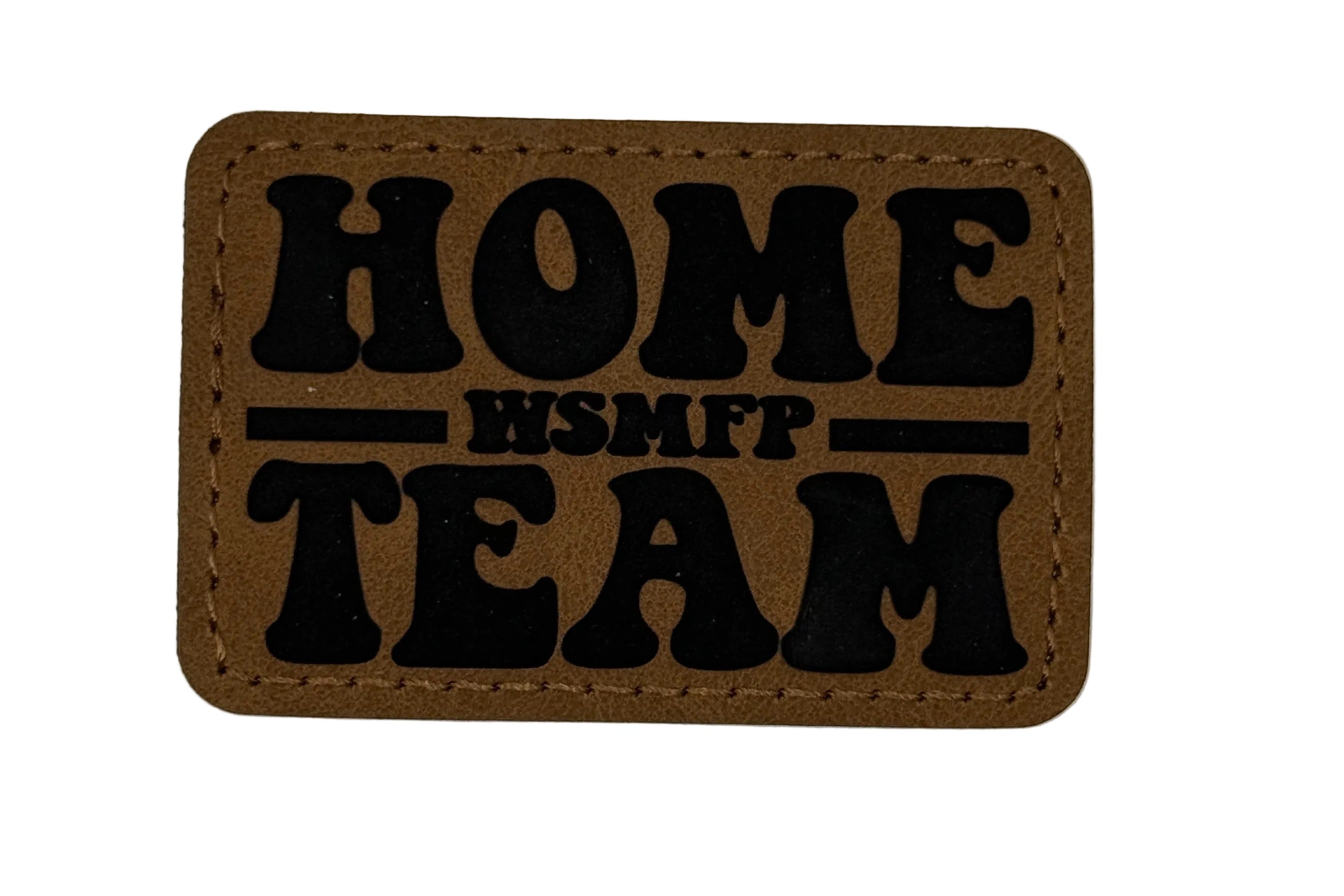 Home Team Patch 3x2 | Laser Engraved | Rawhide/Black | Iron or stitch | Panic Fan Art