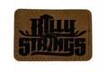 Billy Shroom Logo Patch 3x2 | Laser Engraved | Rawhide/Black | Iron or stitch | Billy Fan Art