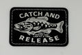 Catch and Release 3x2 | Black/Silver Edition | Laser Engraved | Iron or stitch | Billy Fan Art