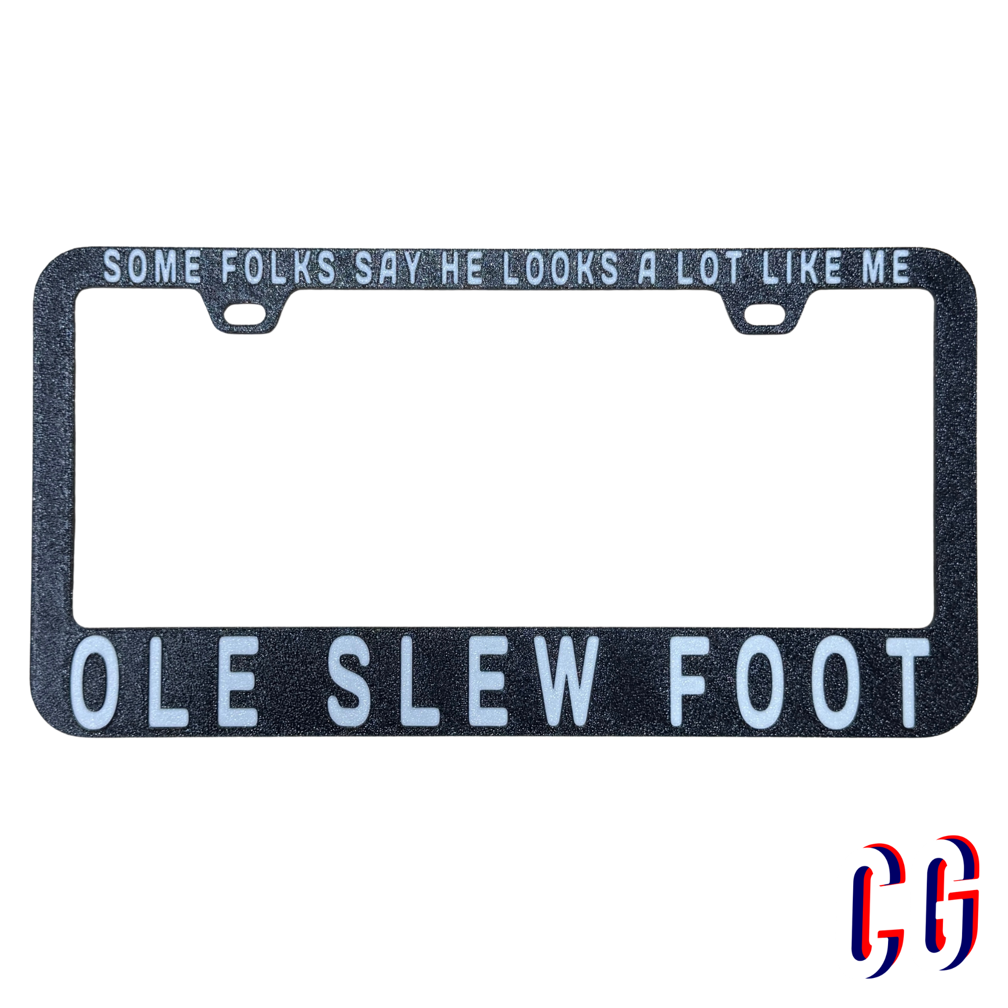 Ole Slew Foot License Plate Frame | UV resistant | Heat Resistant | BMFS Lot