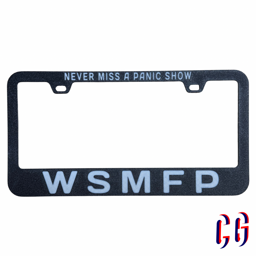 WSMFP License Plate Frame | UV resistant | Heat Resistant | Panic Lot