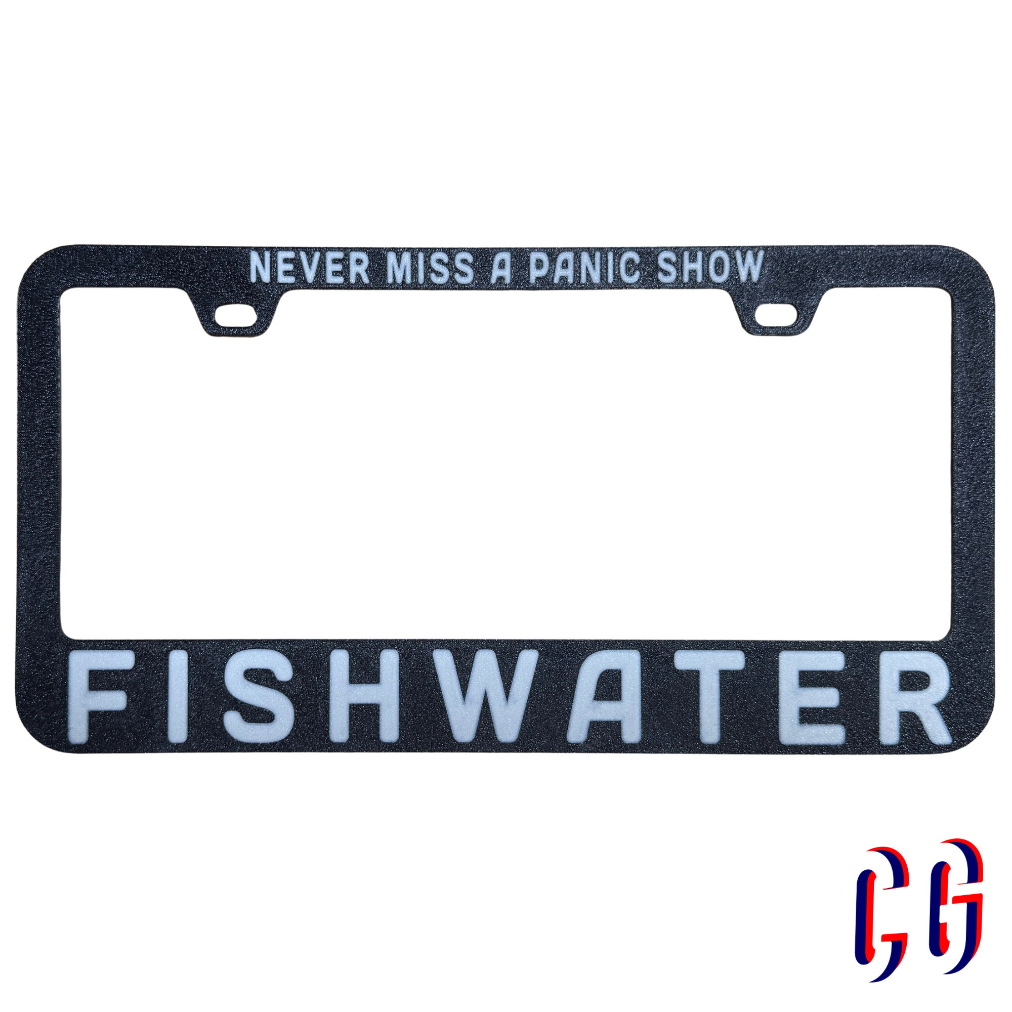 Fishwater License Plate Frame | UV resistant | Heat Resistant | Panic Lot