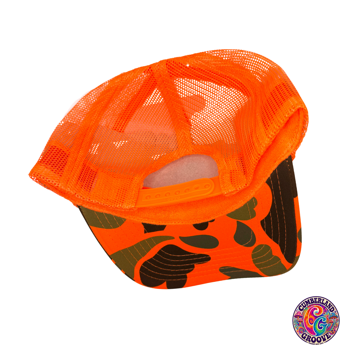 Choo-Choo Train Song Foam Camo Trucker Cap OTTO | Orange Camo | Printed Graphics | Snapback Cap | BMFS