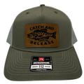 Catch and Release Patch Trucker Cap R112 | Two-Tone | Laser Engraved | Snapback Cap | BMFS